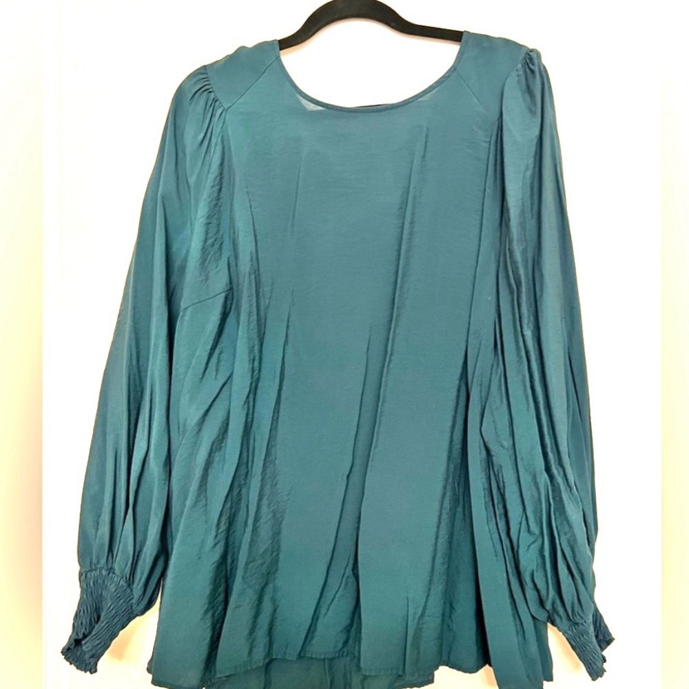 Ava & Viv Deep Teal Blouse